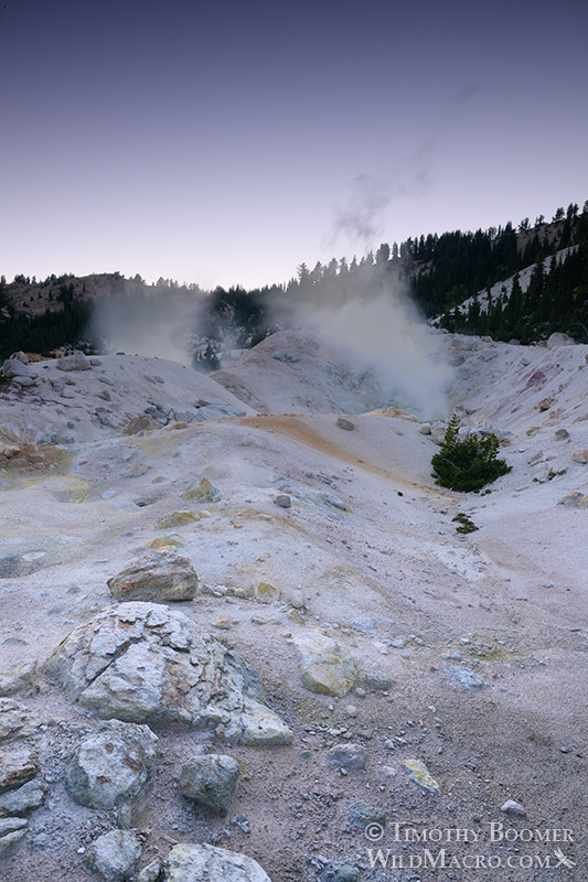 Bumpass Hell, Lassen Volcanic National Park's most impressive hydrothermal area.  Stock Photo ID=SCE0137