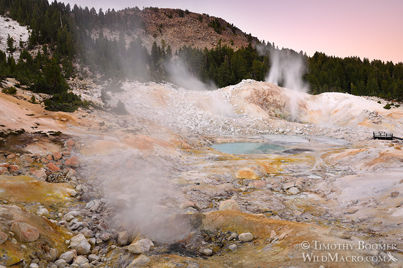 Bumpass Hell, Lassen Volcanic National Park's most impressive hydrothermal area. Stock Photo ID=SCE0134 Bumpass Hell, Lassen Volcanic National Park's most impressive hydrothermal area. Stock Photo ID=SCE0134