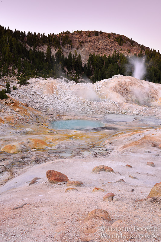 Bumpass Hell, Lassen Volcanic National Park's most impressive hydrothermal area. Stock Photo ID=SCE0135 Bumpass Hell, Lassen Volcanic National Park's most impressive hydrothermal area. Stock Photo ID=SCE0135