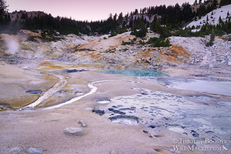 Bumpass Hell, Lassen Volcanic National Park's most impressive hydrothermal area. Stock Photo ID=SCE0136 Bumpass Hell, Lassen Volcanic National Park's most impressive hydrothermal area. Stock Photo ID=SCE0136