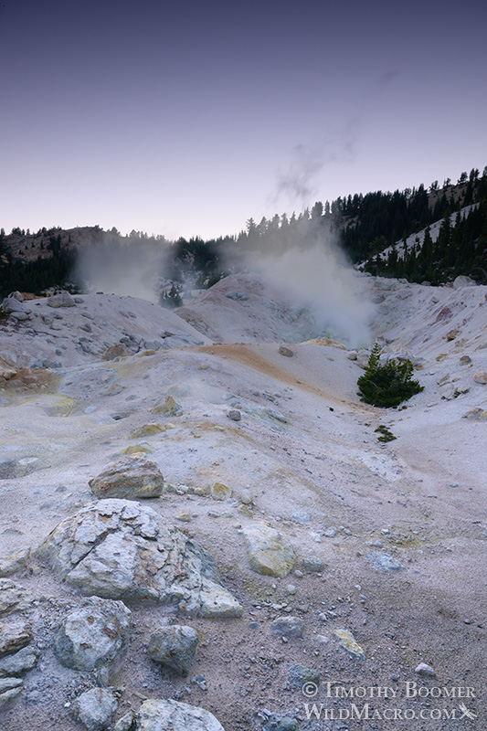 Bumpass Hell, Lassen Volcanic National Park's most impressive hydrothermal area. Stock Photo ID=SCE0137 Bumpass Hell, Lassen Volcanic National Park's most impressive hydrothermal area. Stock Photo ID=SCE0137