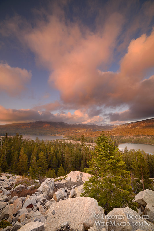 Silver Lake and Thunder Mountain under dramatic cloud cover. Eldorado National Forest, Amador County, CA. Stock Photo ID=SCE0147 Silver Lake and Thunder Mountain under dramatic cloud cover. Eldorado National Forest, Amador County, CA. Stock Photo ID=SCE0147